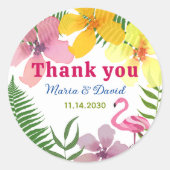 Sticker Rond Merci du Luau Engagement Party (Devant)