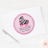 Sticker Rond Merci du patinage (Enveloppe)