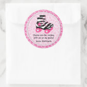 Sticker Rond Merci du patinage (Sac)