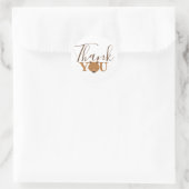 Sticker Rond Merci du visage de l'ours (Sac)