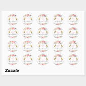 Sticker Rond Merci Fairy Beaucoup (Feuille)