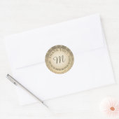 Sticker Rond Merci | Faux Gold Foil (Enveloppe)