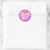 Sticker Rond Merci Flanelle (Sac)