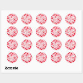 Sticker Rond Merci Floral (Feuille)