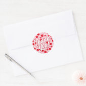 Sticker Rond Merci Floral (Enveloppe)