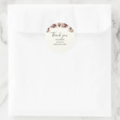 Sticker Rond Merci Floral Graduate Party (Sac)