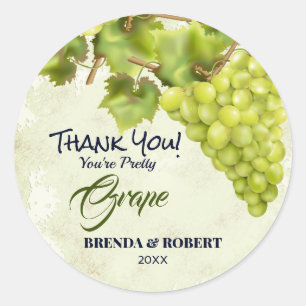 Sticker Rond Merci Fruit Raisonnable