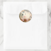 Sticker Rond Merci - Hamster blanc de Hammyville (Sac)