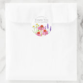 Sticker Rond Merci Herb Farm Garden pour votre achat (Sac)