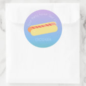 Sticker Rond Merci hot Dog Ombre BBQ (Sac)