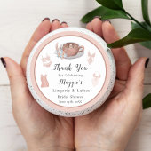 Sticker Rond Merci Lingerie & Lattes Fête des mariées