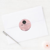 Sticker Rond Merci Logo Nails Lashes Roses Drips Ombre (Enveloppe)