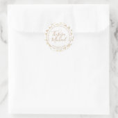 Sticker Rond Merci mariage (Sac)