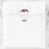 Sticker Rond Merci Mariage aquarelle (Sac)