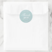 Sticker Rond Merci Mariage Burlap imprimé (Sac)