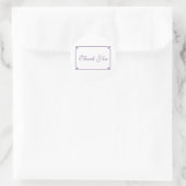 Sticker Rond Merci Mariage chic violet déco (Sac)
