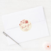 Sticker Rond Merci Mariage chinois Magnolia (Enveloppe)