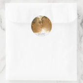 Sticker Rond Merci Mariage de photo (Sac)
