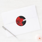 Sticker Rond Merci mariage de Red Amaryllis (Enveloppe)