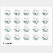 Sticker Rond Merci Mariage Eucalyptus (Feuille)