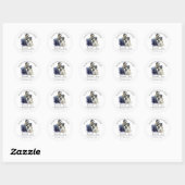 Sticker Rond Merci Mariage Halloween Bride Frankenstein (Feuille)