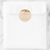 Sticker Rond Merci Mariage Peach Fuzz (Sac)