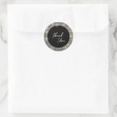 Sticker Rond Merci moderne (Sac)