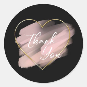 Sticker Rond Merci moderne
