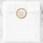 Sticker Rond Merci Moderne Pour Soutenir Ma Petite Entreprise (Sac)