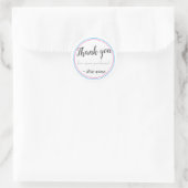 Sticker Rond Merci Moderne Simple Pour Votre Achat (Sac)