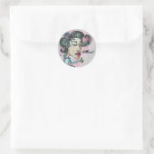 Sticker Rond Merci ! N° 6 Sticker_Lady (Sac)