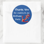 Sticker Rond Merci nautique (Sac)