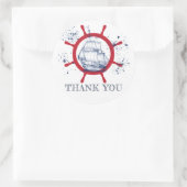 Sticker Rond Merci nautique Favor (Sac)