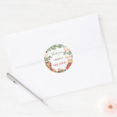 Sticker Rond Merci neutre pour les animaux de ferme (Enveloppe)