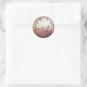 Sticker Rond Merci Nom 16e anniversaire de naissance (Sac)