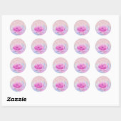 Sticker Rond Merci Nom Sweet16e Parties scintillant de baiser r (Feuille)