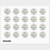 Sticker Rond merci opal (Feuille)