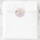 Sticker Rond merci opal classique collant rond (Sac)