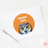 STICKER ROND MERCI OWL (Enveloppe)