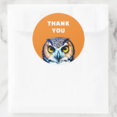 STICKER ROND MERCI OWL (Sac)