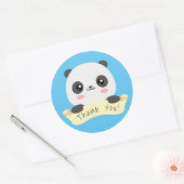 Sticker Rond Merci Panda (Enveloppe)