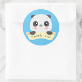 Sticker Rond Merci Panda (Sac)