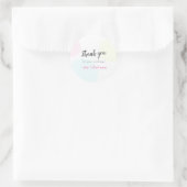 Sticker Rond Merci Pastel Moderne Simple Pour Votre Achat (Sac)