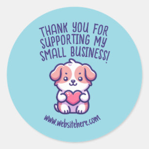Sticker Rond Merci Personnalisé Pour Prendre En Charge Ma Petit