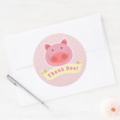 Sticker Rond Merci Piglet (Enveloppe)