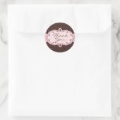 Sticker Rond Merci/Pois (Sac)