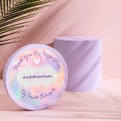 Sticker Rond Merci Pour Aider Mon Coeur De Petite Entreprise