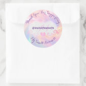 Sticker Rond Merci Pour Appuyer Mon Culte De La Petite Entrepri (Sac)