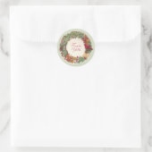 STICKER ROND MERCI POUR CADEAU DE NOËL (Sac)