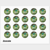 Sticker Rond Merci pour enfants (Feuille)